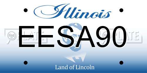 EESA90 Illinois License Plate