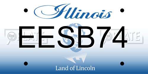 EESB74 Illinois License Plate