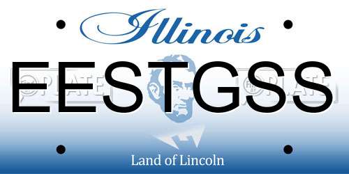 EESTGSS Illinois License Plate