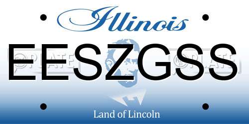 EESZGSS Illinois License Plate