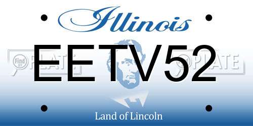 EETV52 Illinois License Plate