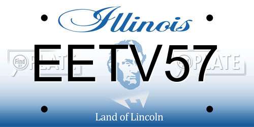 EETV57 Illinois License Plate