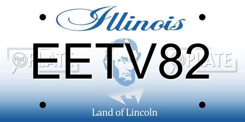 EETV82 Illinois License Plate