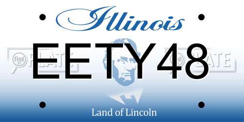 EETY48 Illinois License Plate