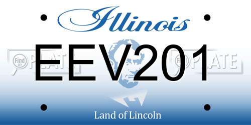 EEV201 Illinois License Plate
