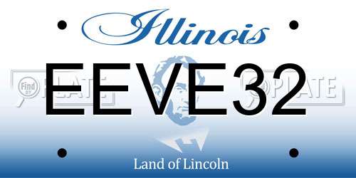 EEVE32 Illinois License Plate