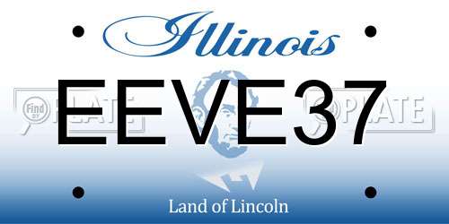 EEVE37 Illinois License Plate