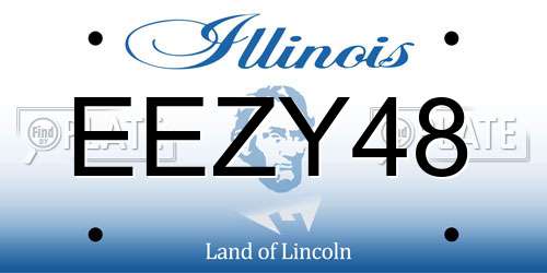 EEZY48 Illinois License Plate