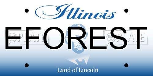EFOREST Illinois License Plate