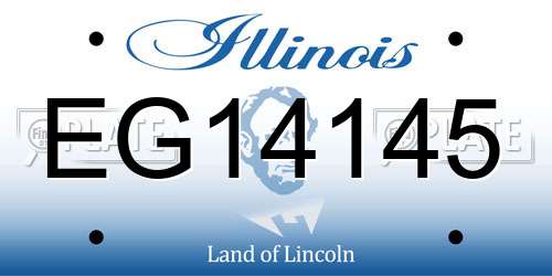 EG14145 Illinois License Plate