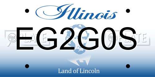 EG2G0S Illinois License Plate