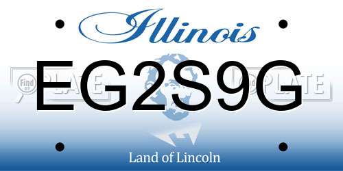 EG2S9G Illinois License Plate