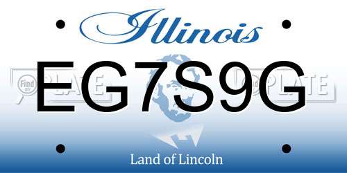 EG7S9G Illinois License Plate