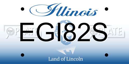 EGI82S Illinois License Plate