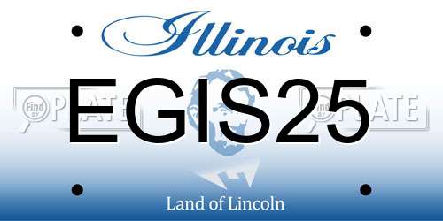 EGIS25 Illinois License Plate