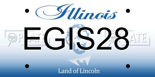 EGIS28 Illinois License Plate