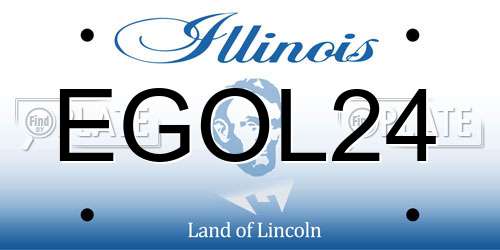 EGOL24 Illinois License Plate