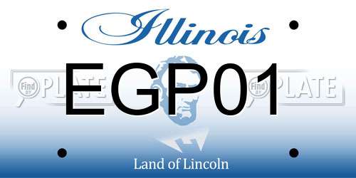 EGP01 Illinois License Plate