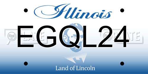 EGQL24 Illinois License Plate