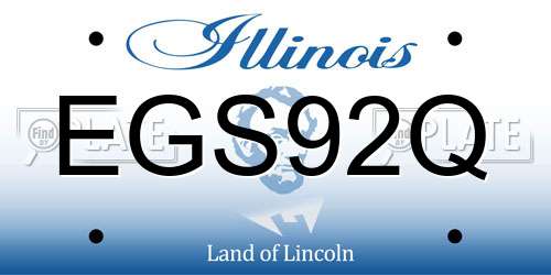 EGS92Q Illinois License Plate