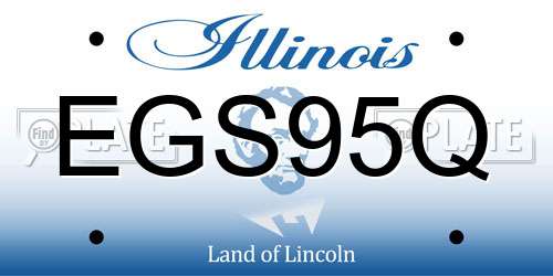 EGS95Q Illinois License Plate