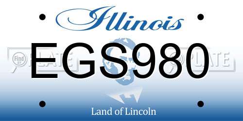 EGS980 Illinois License Plate