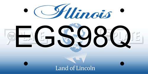 EGS98Q Illinois License Plate