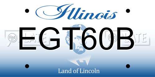 EGT60B Illinois License Plate