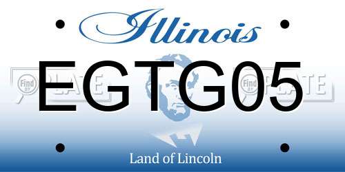 EGTG05 Illinois License Plate