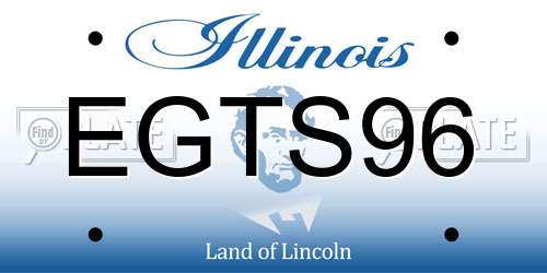 EGTS96 Illinois License Plate