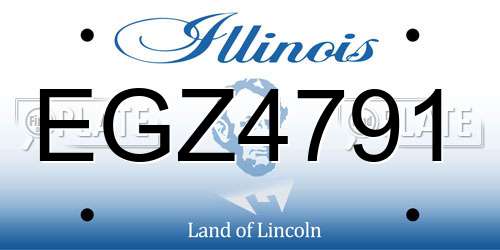 EGZ4791 Illinois License Plate