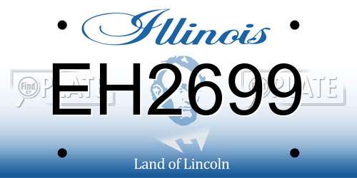 EH2699 Illinois License Plate