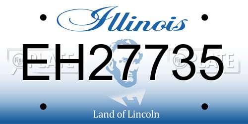 EH27735 Illinois License Plate