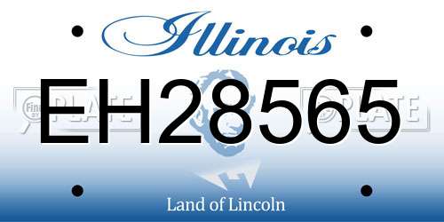EH28565 Illinois License Plate