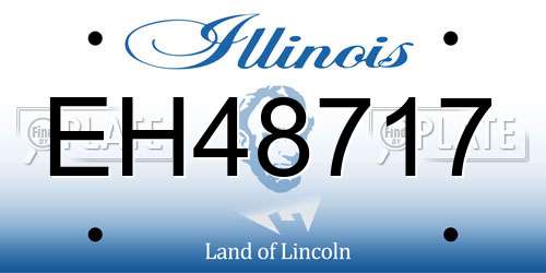 EH48717 Illinois License Plate