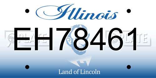EH78461 Illinois License Plate