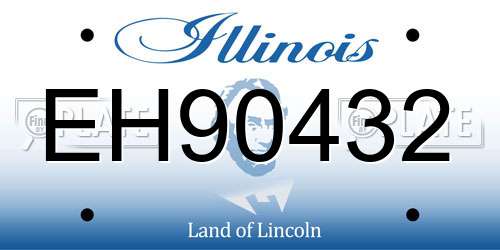 EH90432 Illinois License Plate