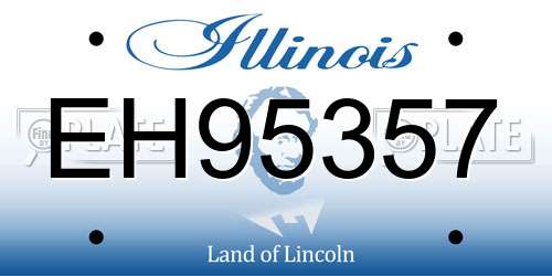EH95357 Illinois License Plate