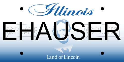 EHAUSER Illinois License Plate