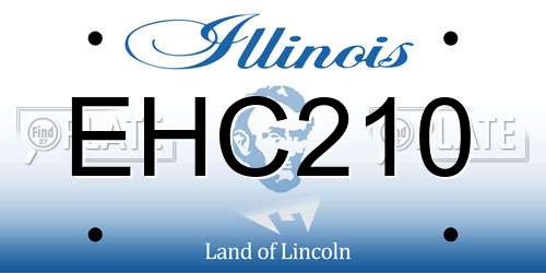 EHC210 Illinois License Plate