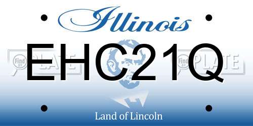 EHC21Q Illinois License Plate