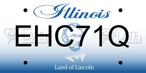 EHC71Q Illinois License Plate