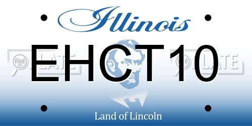 EHCT10 Illinois License Plate