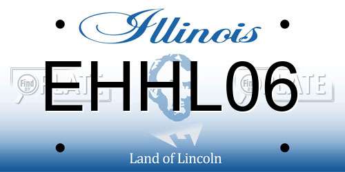 EHHL06 Illinois License Plate