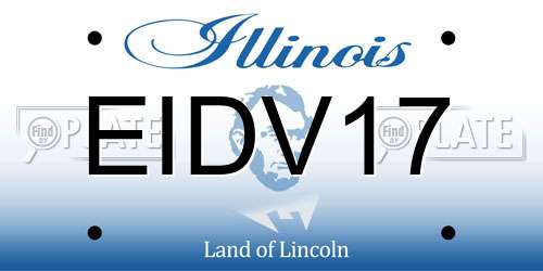 EIDV17 Illinois License Plate