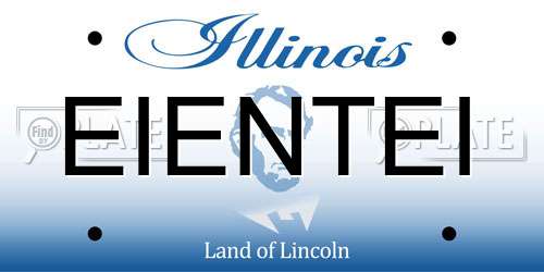 EIENTEI Illinois License Plate