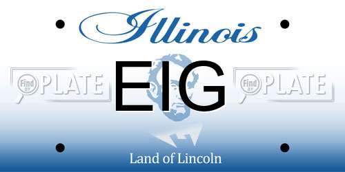 EIG Illinois License Plate