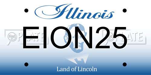 EION25 Illinois License Plate