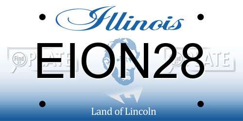 EION28 Illinois License Plate