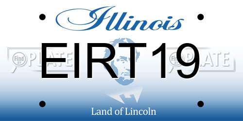 EIRT19 Illinois License Plate